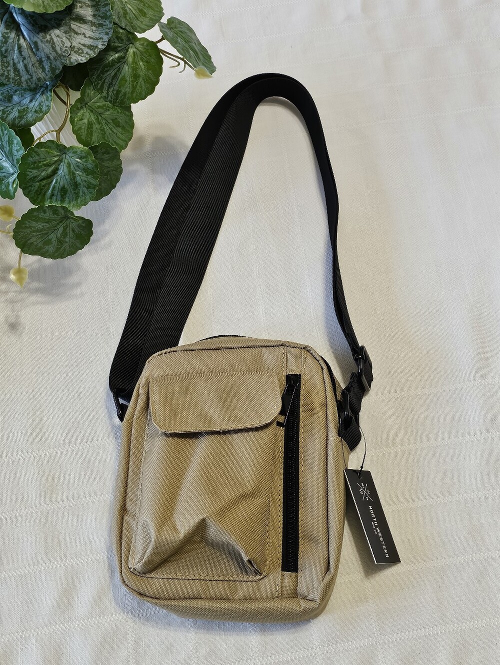 North Western Canvas Crossbody Shoulder Bag